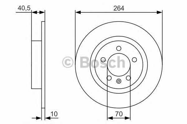 Диск тормозной BOSCH 0986479S88