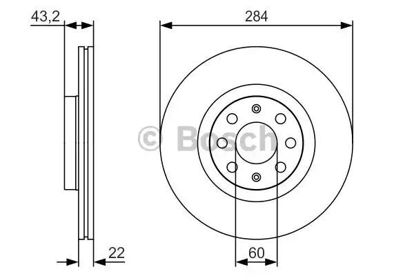 0986479S91 BOSCH Тормозные диски