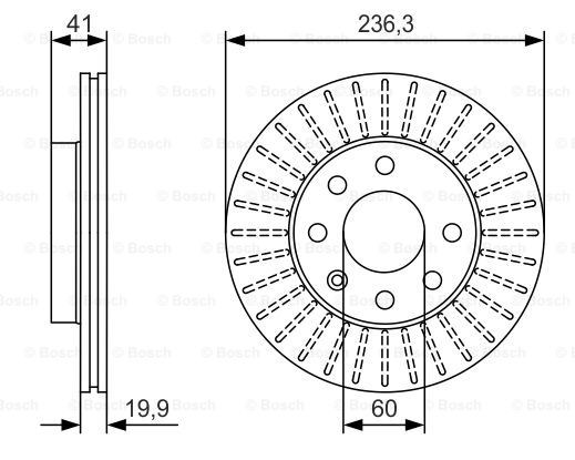 Тормозной диск BOSCH 0986479S98