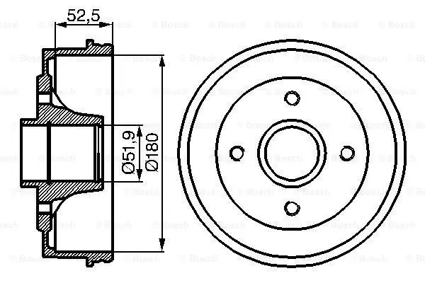 Тормозной диск BOSCH 0986479T11