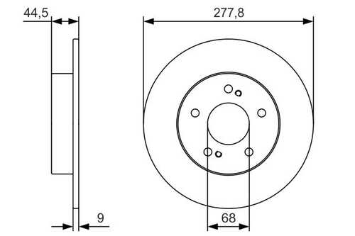 Тормозные диски BOSCH 0986479T86