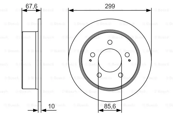 Тормозной диск BOSCH 0986479U21