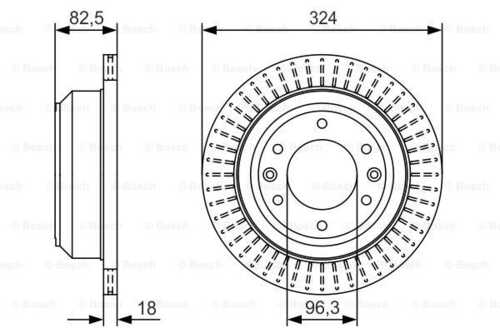 Тормозной диск BOSCH 0986479U29