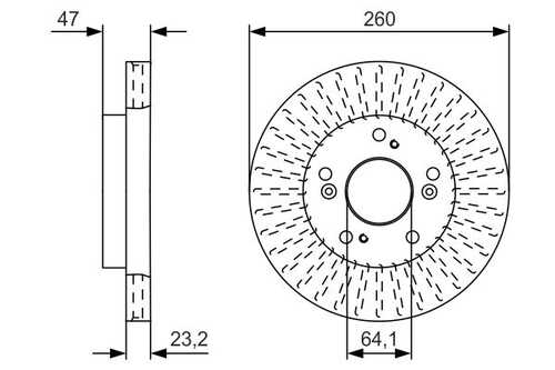 Диск тормозной BOSCH 0986479U92
