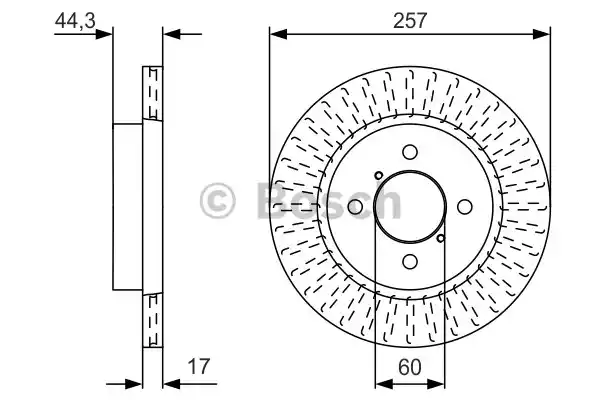 Тормозной диск BOSCH 0986479U93