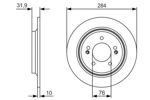 тормозные диски BOSCH 0986479V09