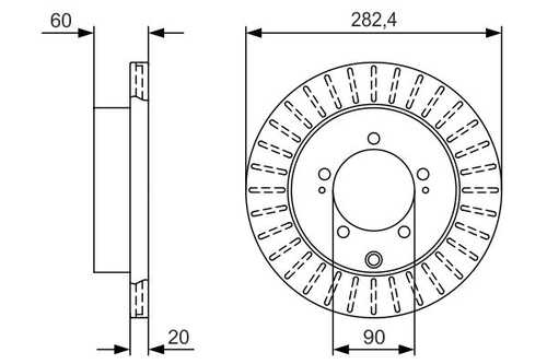 тормозные диски BOSCH 0986479V40