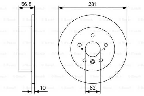 Тормозной диск BOSCH 0986479W38