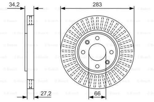 Тормозной диск BOSCH 0986479W69