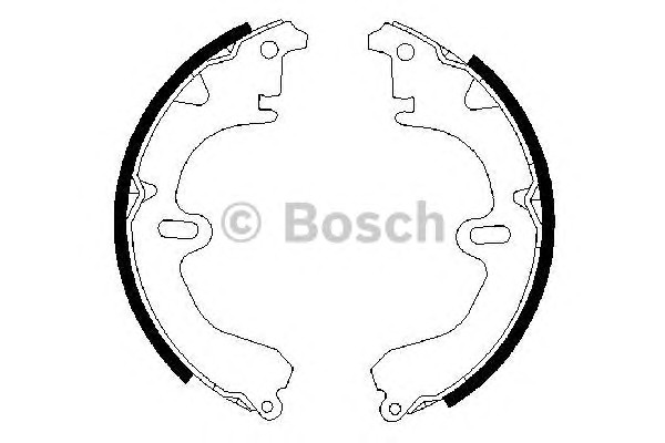 Колодки тормозные барабанные BOSCH 0986487203