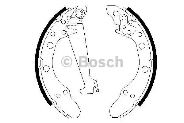 0986487270 BOSCH Колодки тормозные барабанные