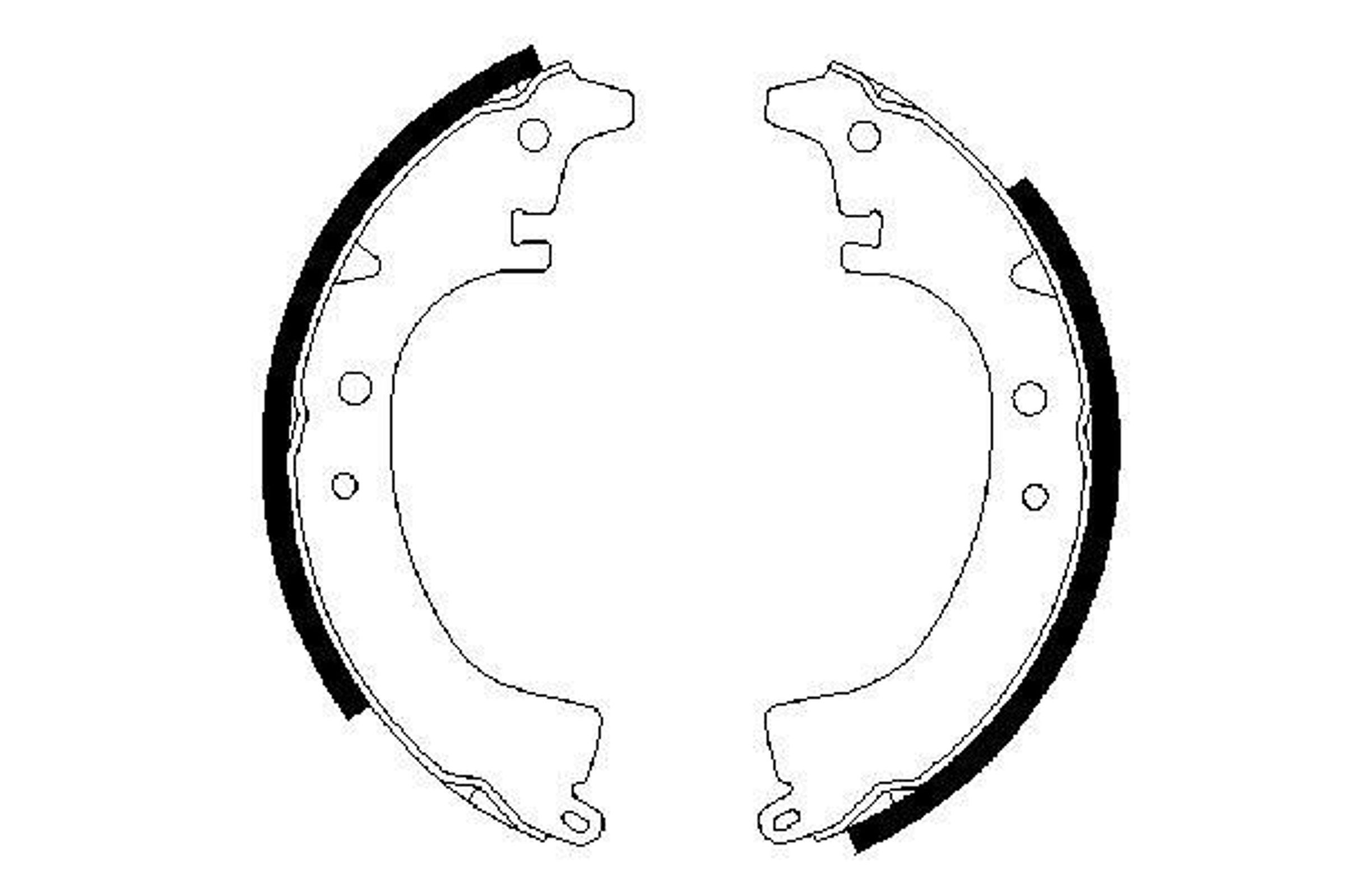 Колодки тормозные барабанные BOSCH 0986487294