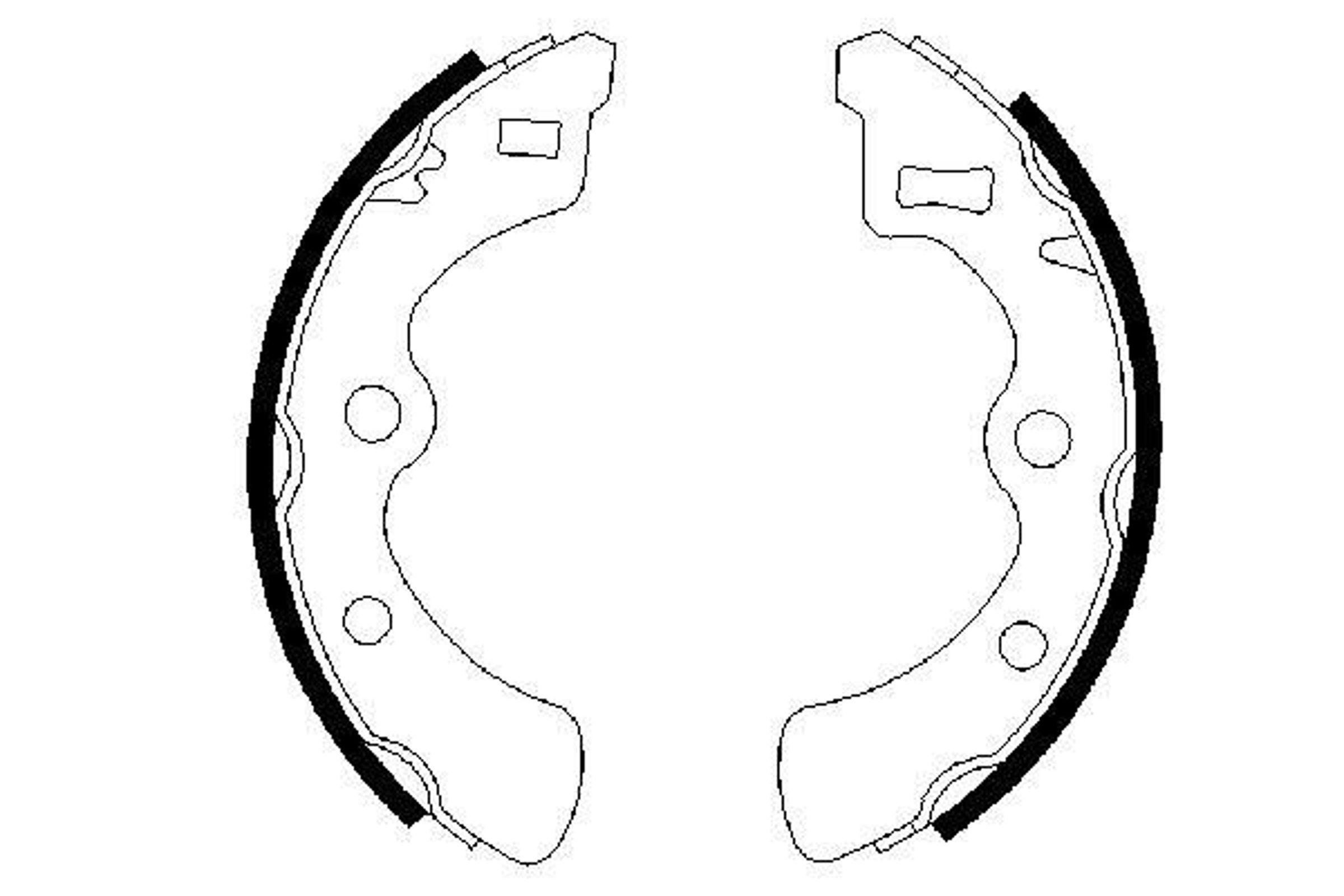 Колодки тормозные барабанные BOSCH 0986487296