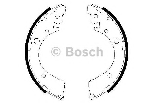 Колодки тормозные барабанные BOSCH 0986487323