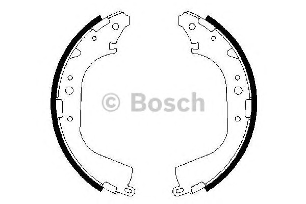 Колодки тормозные барабанные BOSCH 0986487354