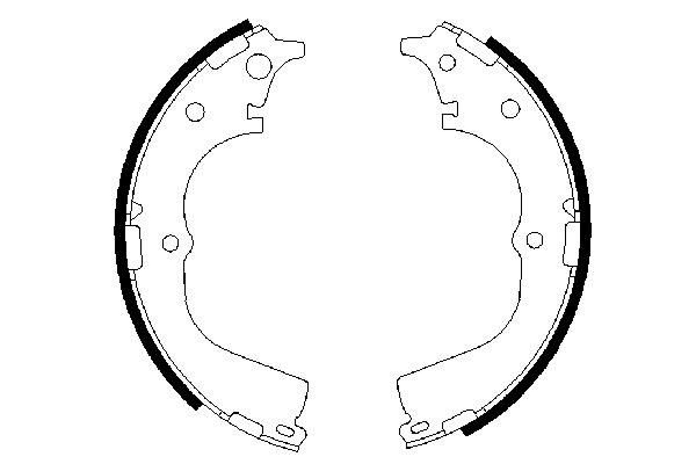 Колодки тормозные барабанные BOSCH 0986487361