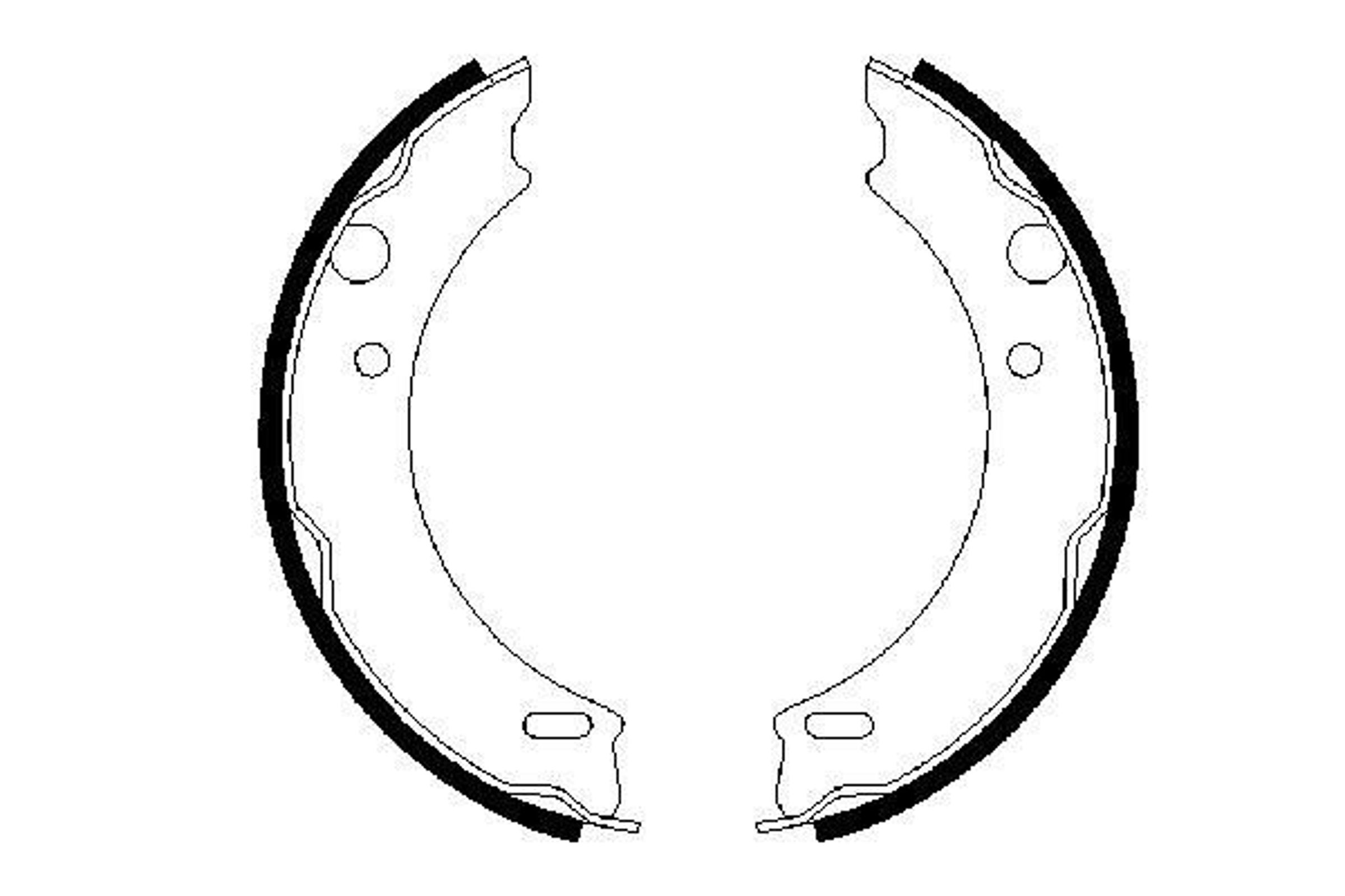Колодки тормозные барабанные BOSCH 0986487412