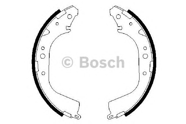 0986487414 BOSCH Колодки тормозные барабанные