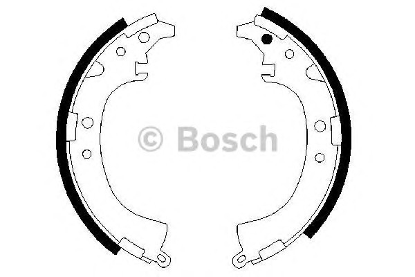 0986487424 BOSCH Колодки тормозные барабанные