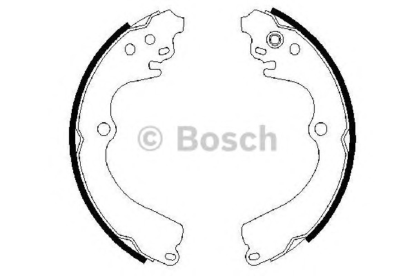 Колодки тормозные барабанные BOSCH 0986487463