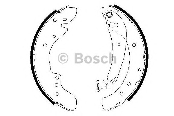 0986487521 BOSCH Колодки тормозные барабанные