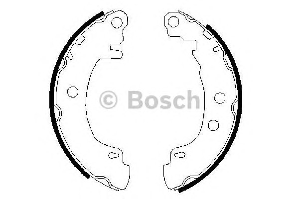 Колодки тормозные барабанные BOSCH 0986487550