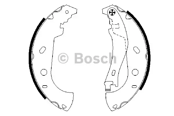 Колодки тормозные барабанные BOSCH 0986487559