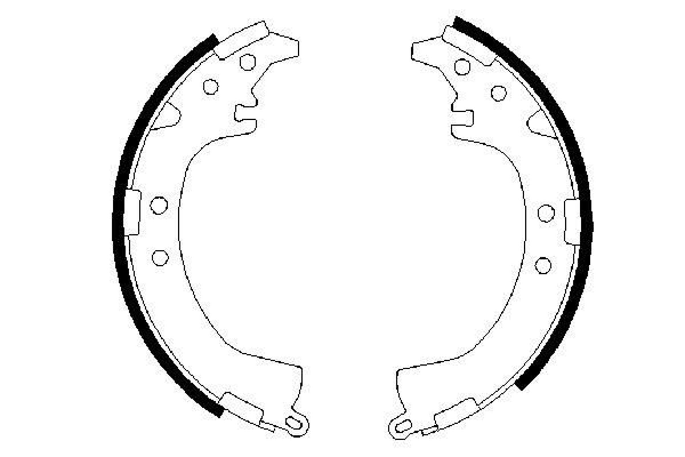 Колодки тормозные барабанные BOSCH 0986487595