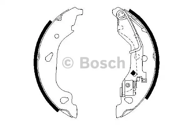 0986487596 BOSCH Колодки тормозные барабанные