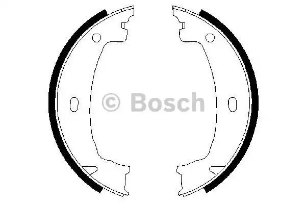 Колодки тормозные стояночного тормоза BOSCH 0986487608