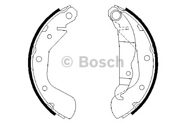 0986487613 BOSCH Колодки тормозные барабанные