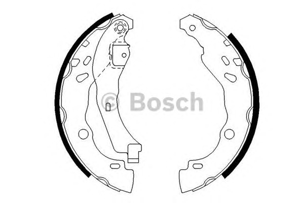 0986487627 BOSCH Колодки тормозные барабанные