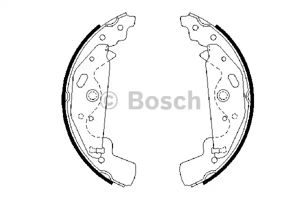 0986487643 BOSCH Колодки тормозные барабанные