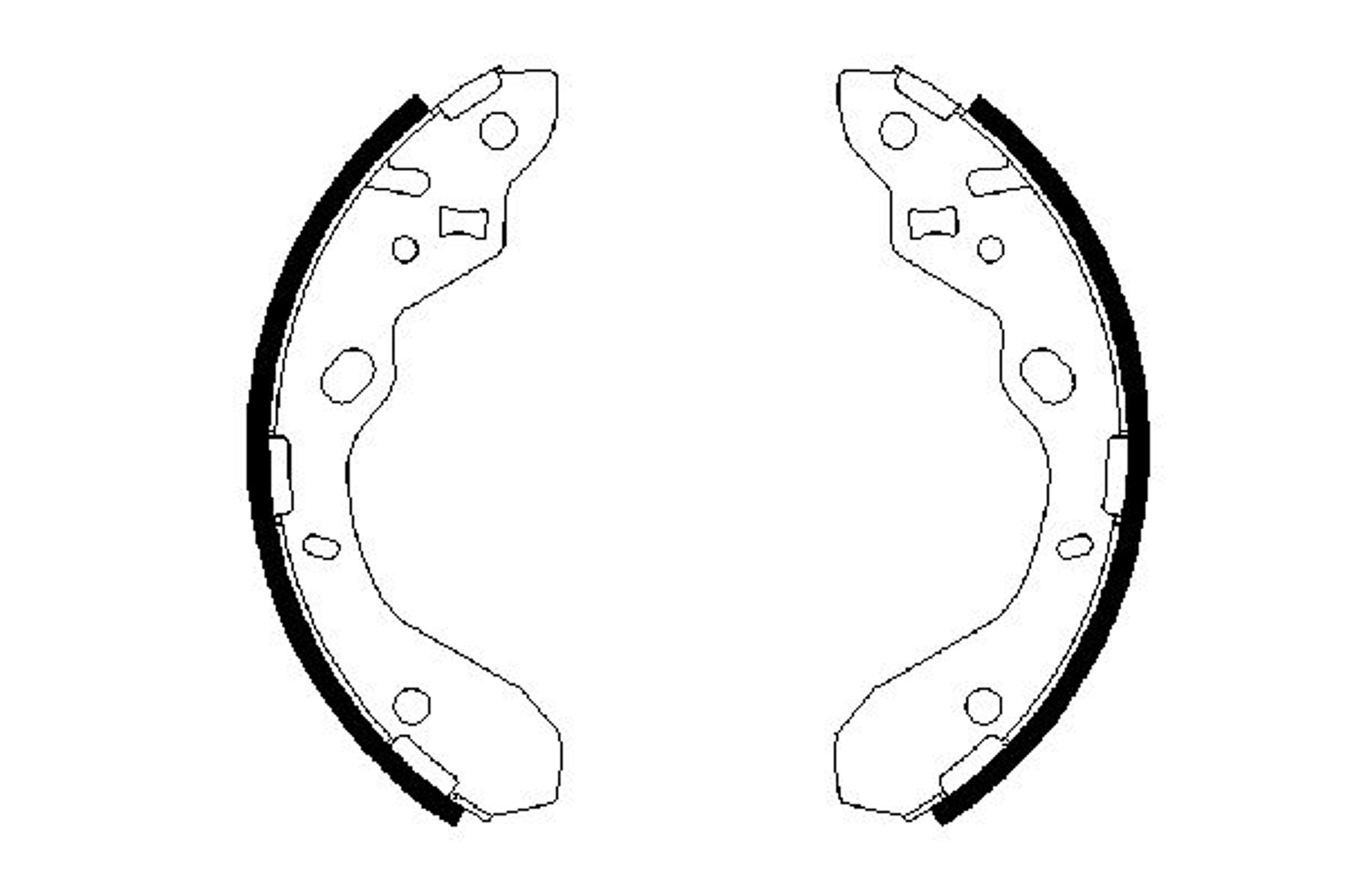 Колодки тормозные барабанные BOSCH 0986487652