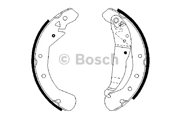 0986487658 BOSCH Колодки тормозные барабанные