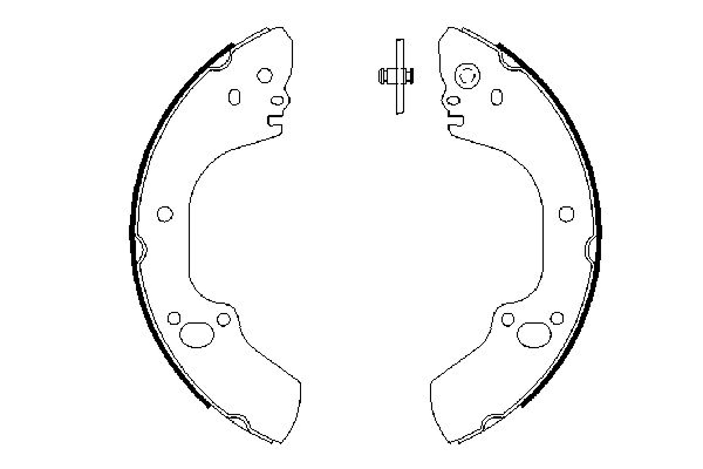 0986487662 BOSCH Колодки тормозные барабанные