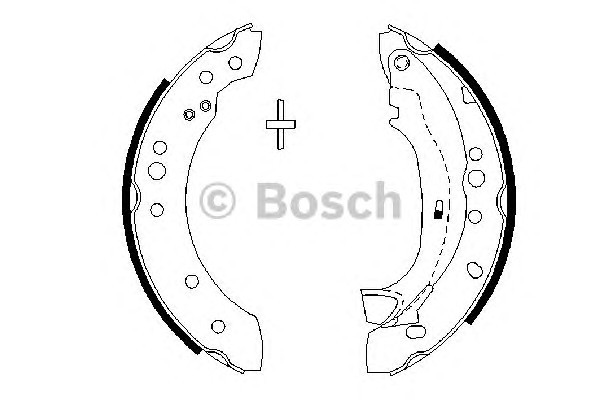 0986487664 BOSCH Колодки тормозные барабанные