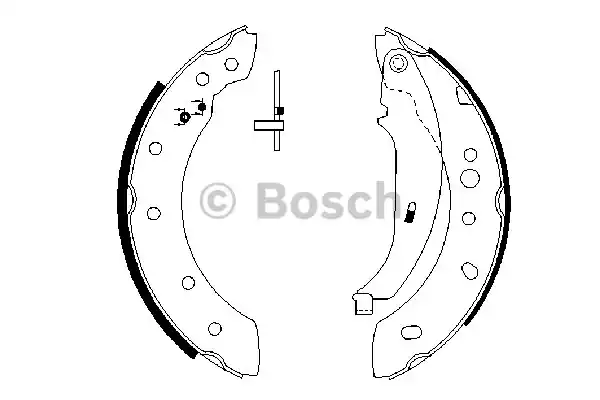 0986487672 BOSCH Колодки тормозные барабанные