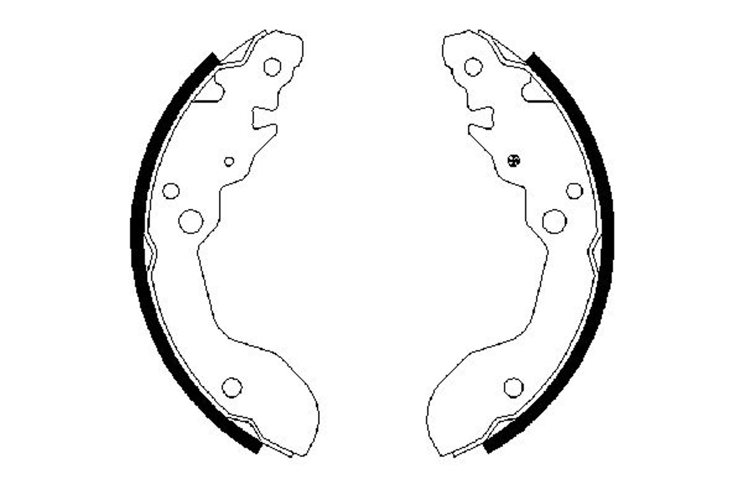 Колодки тормозные барабанные BOSCH 0986487677