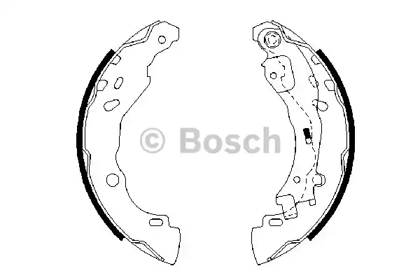 0986487690 BOSCH Колодки тормозные барабанные