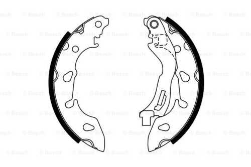 Комплект тормозных колодок BOSCH 0986487772