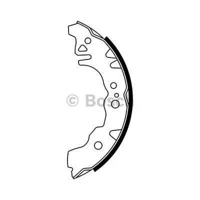 Комплект тормозных колодок BOSCH 0986487783