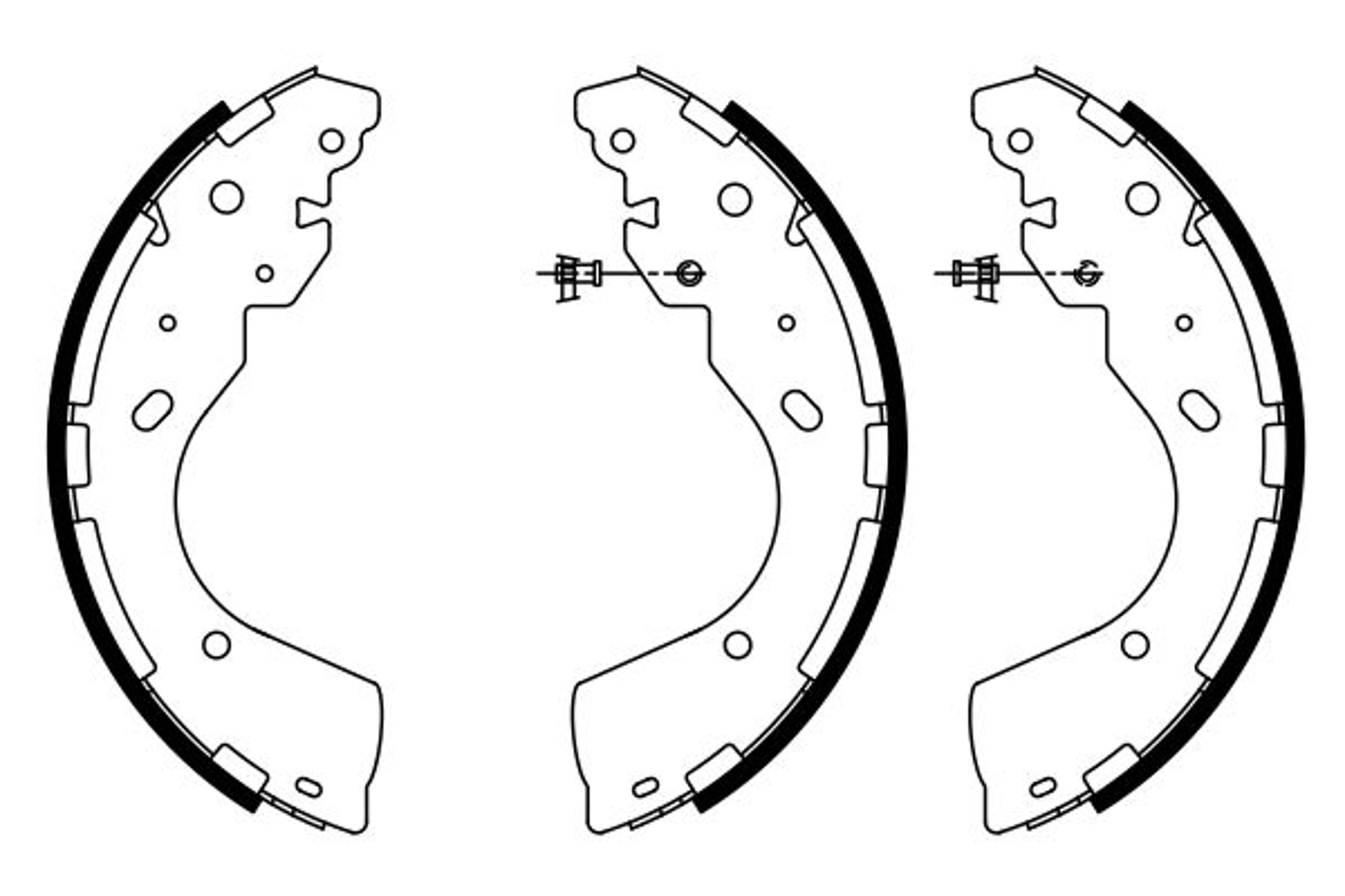 0986487922 BOSCH Колодки тормозные барабанные