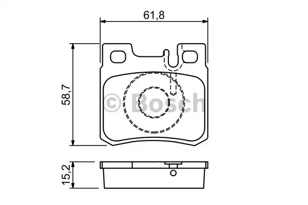 0986490260 BOSCH Тормозные колодки