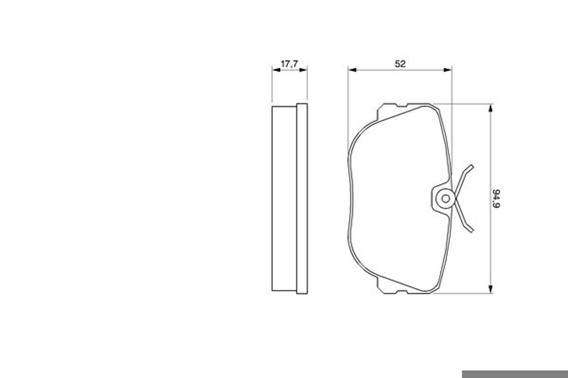 Колодки тормозные дисковые BOSCH 0986490680