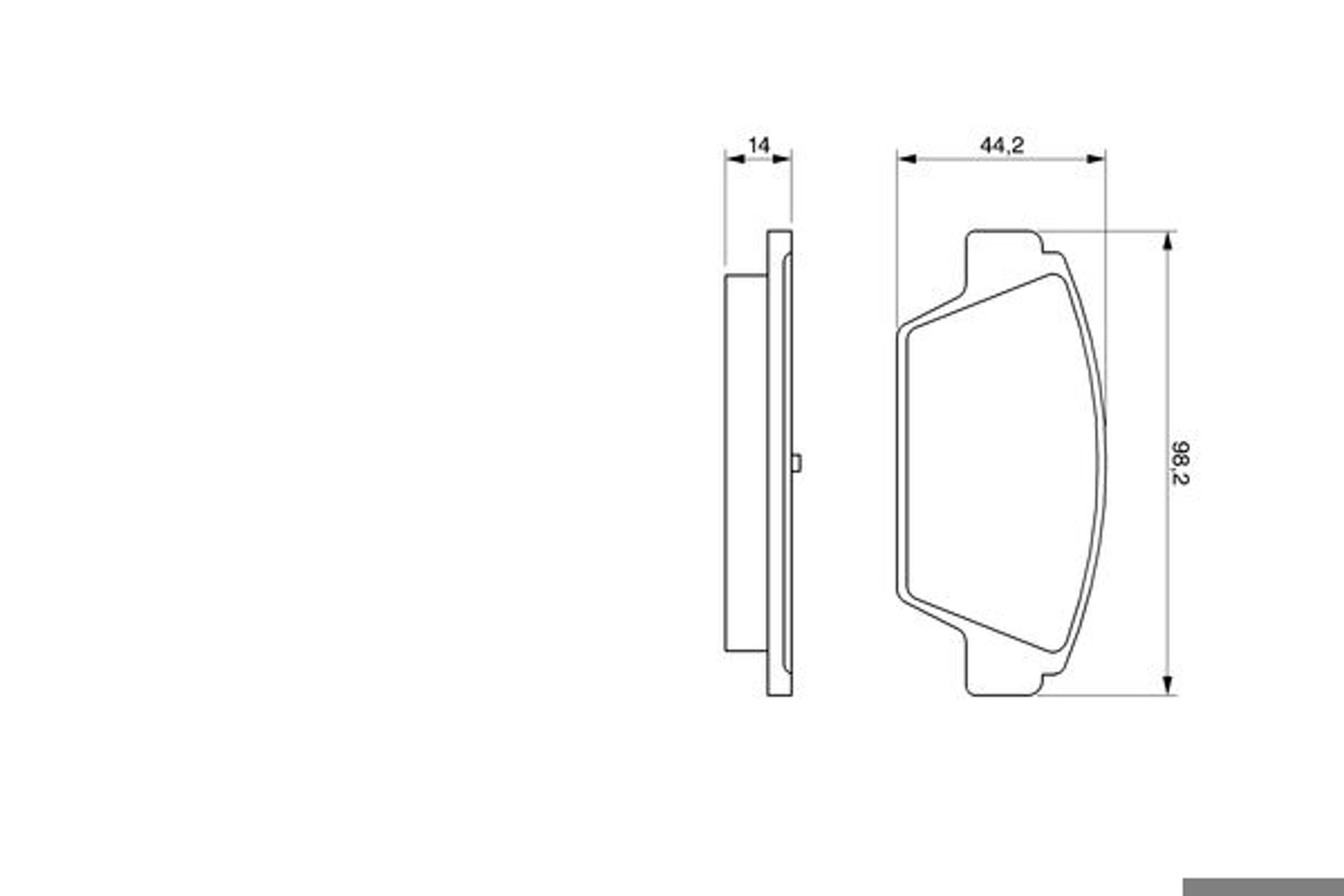 Колодки тормозные дисковые BOSCH 0986491250