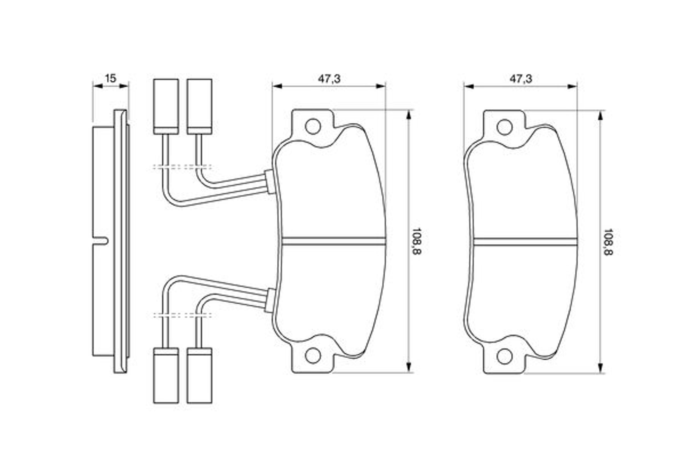 0986491330 BOSCH Колодки тормозные дисковые