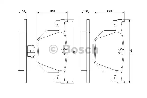 0986494006 BOSCH Тормозные колодки