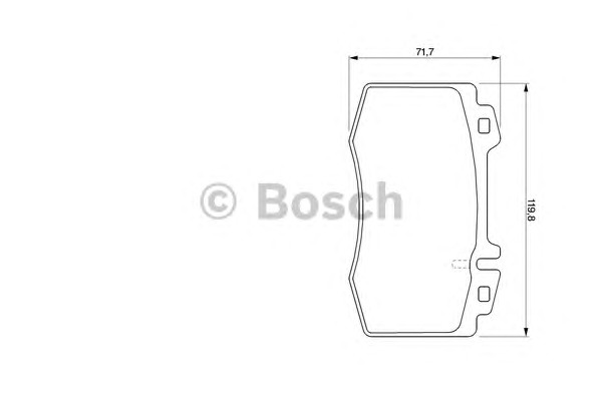 0986494012 BOSCH Колодки тормозные дисковые