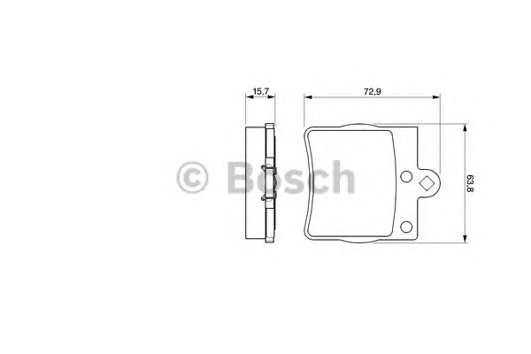 Тормозные колодки BOSCH 0986494016